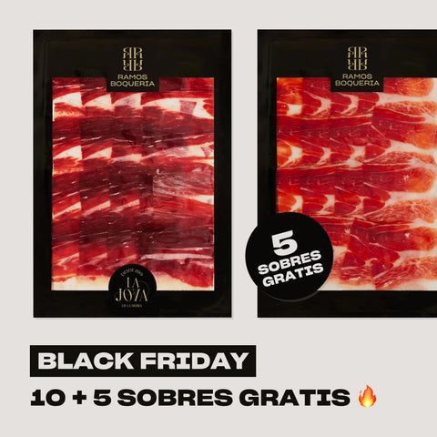 Descubre la Mejor Oferta de Black Friday: ¡10 Sobres de Jamón Ibérico de Bellota + 5 Sobres Gratis!